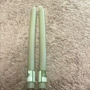 Elegant Moss GreenTaper Candles